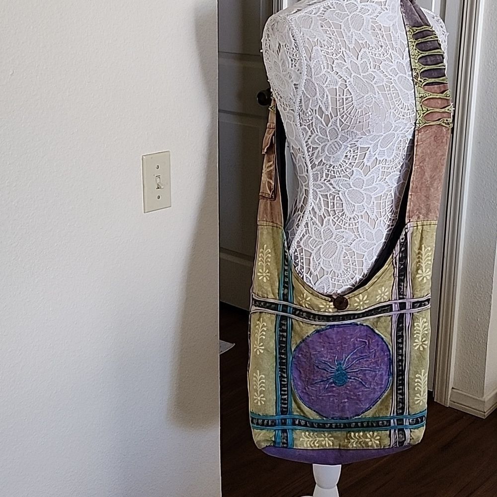 Hippie Boho Y2K Retro Vintage Vibe Monk Messenger Bag